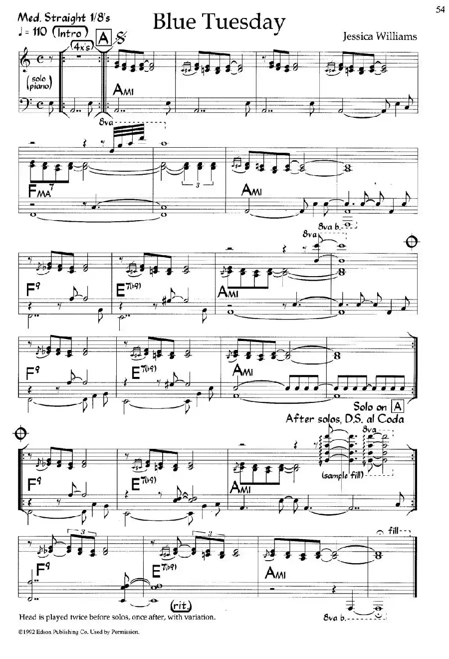 Blue Tuesday（爵士钢琴曲）