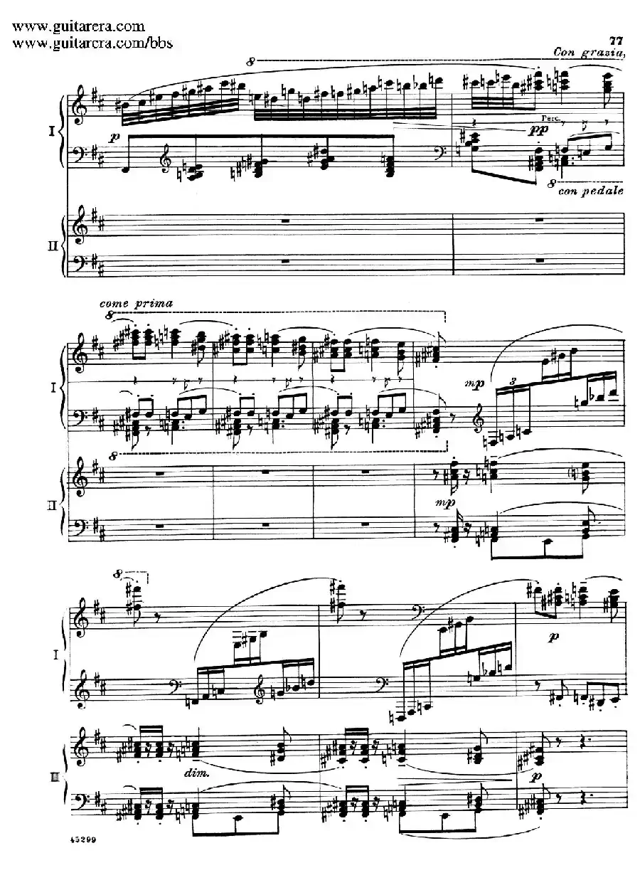 Piano Concerto Op.38（钢琴协奏曲·双钢琴·第三乐章）