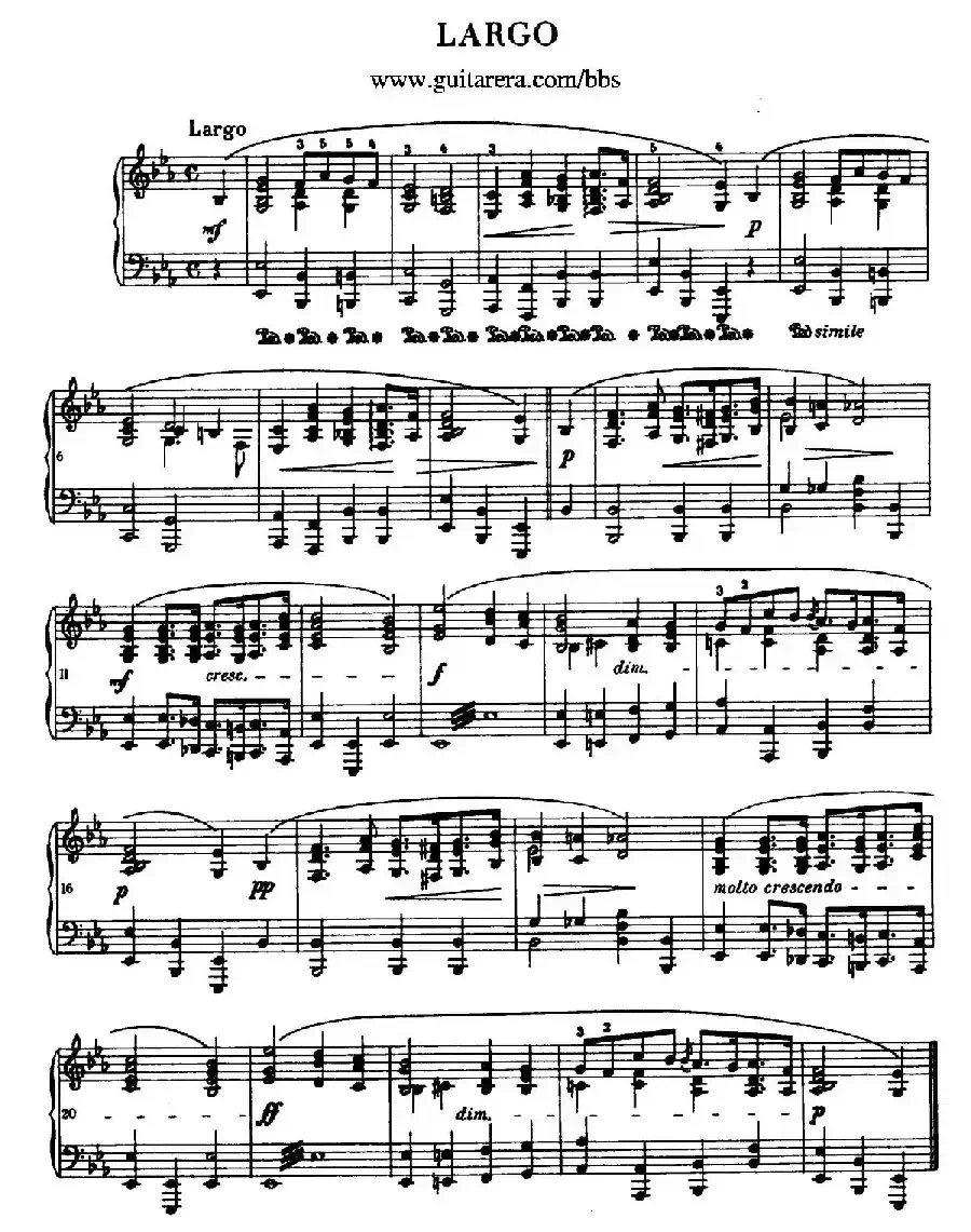 Largo（广板·肖邦遗作）