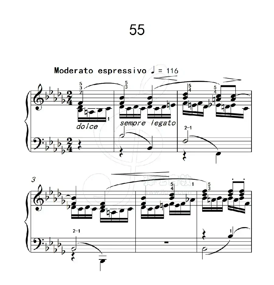练习曲 55（克拉莫钢琴练习曲60首）