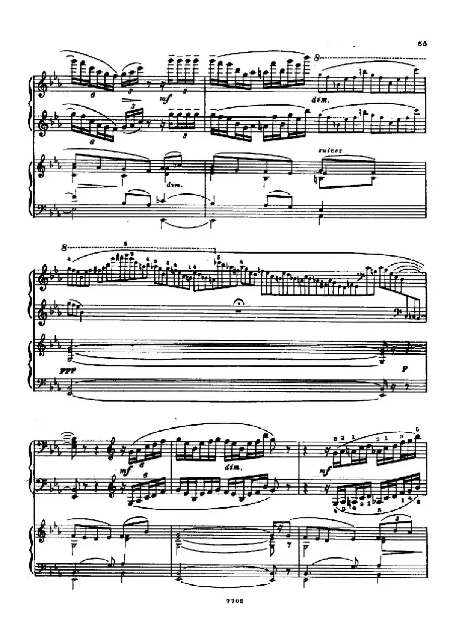 升f小调第一钢琴协奏曲 Op.1（双钢琴版）