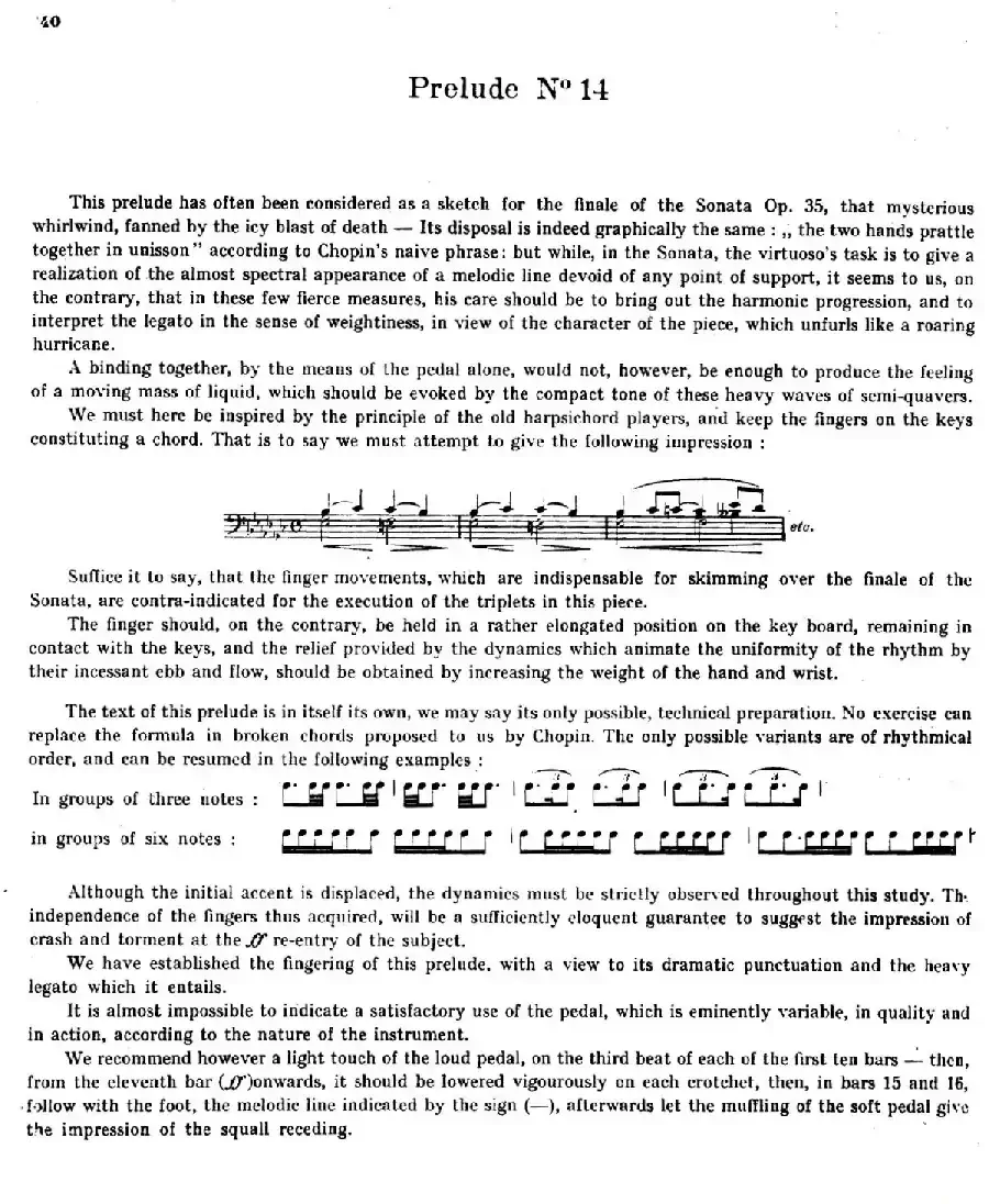 Preludes Op.28（24首前奏曲·14）