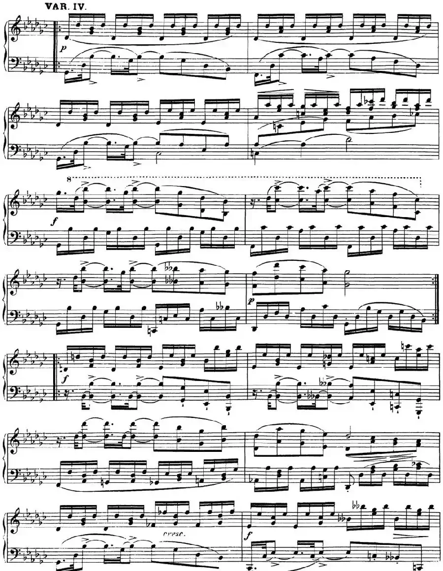 舒伯特降B大调即兴曲D.935,Op.142(NO.3)