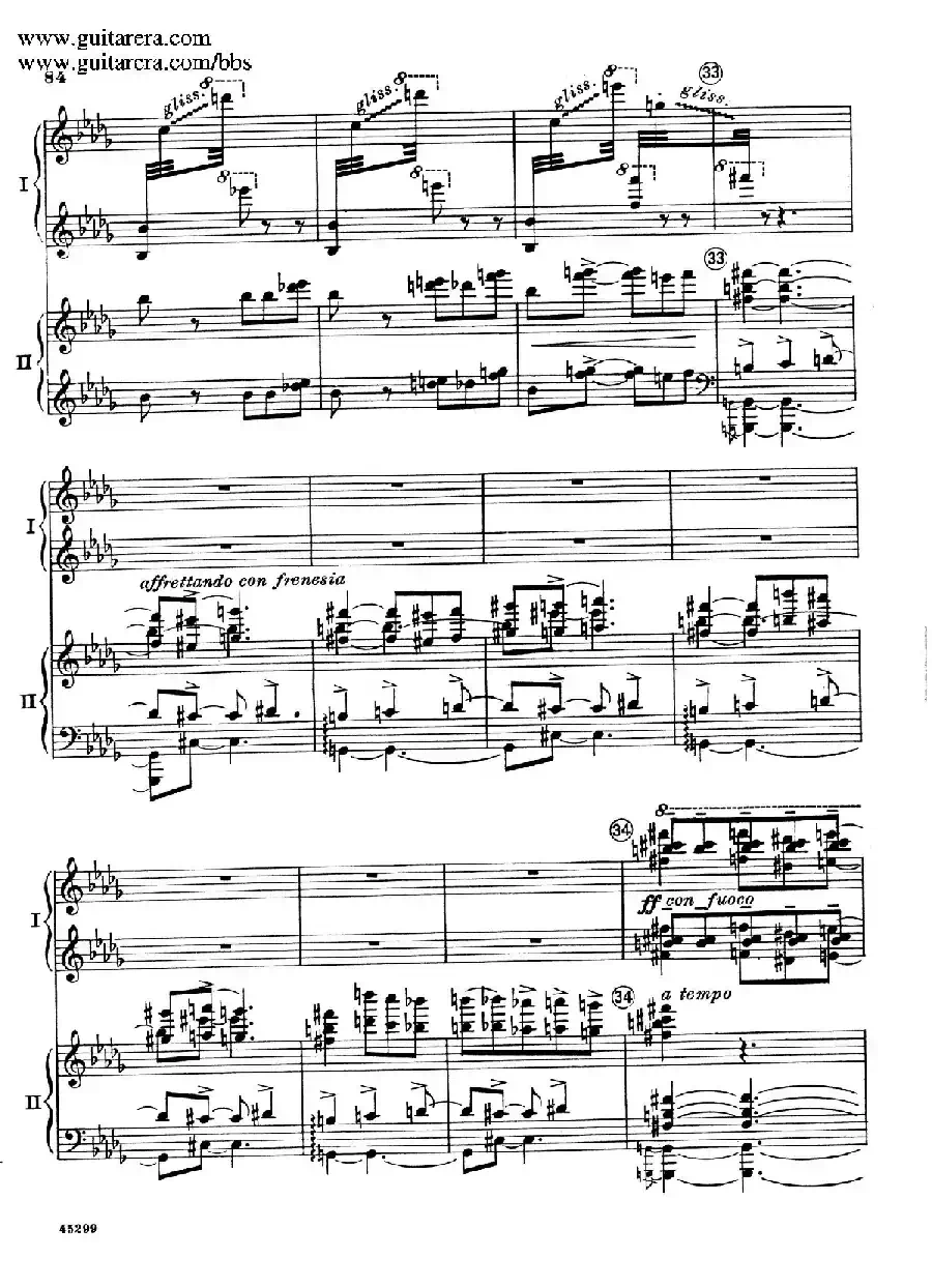 Piano Concerto Op.38（钢琴协奏曲·双钢琴·第三乐章）