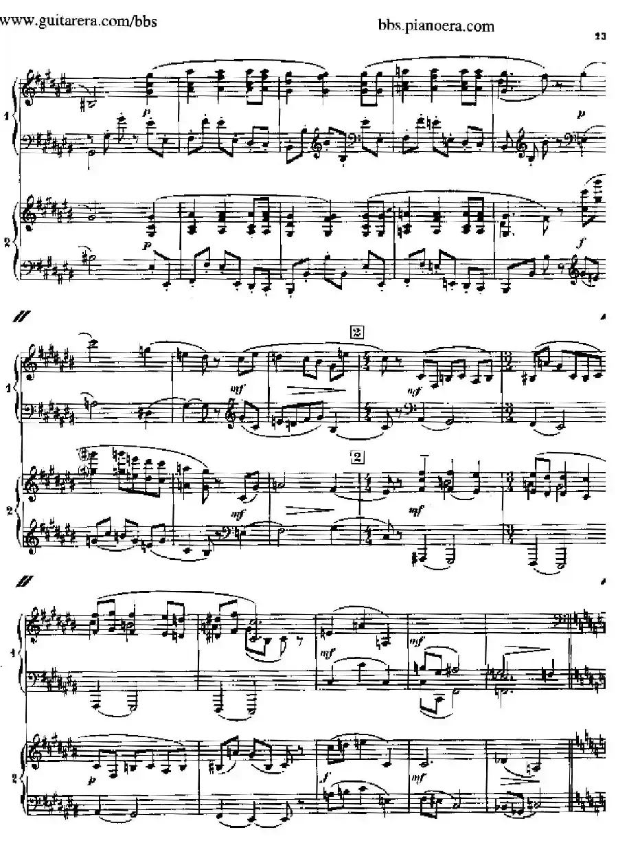 Sonata for Two Pianos（双钢琴奏鸣曲）