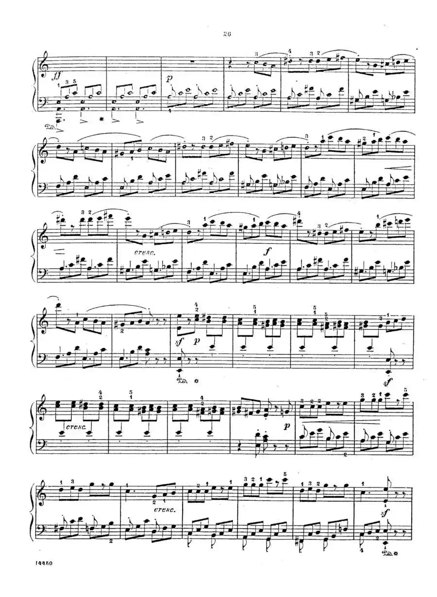 Album f the Young Op·62（12· 塔兰泰拉 Tarentelle，a小调）