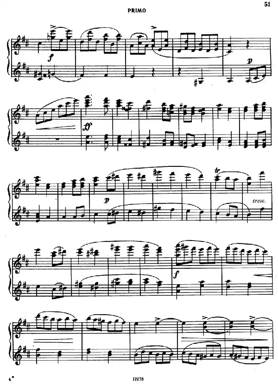 Tarantella in D Major（D大调塔兰泰拉舞曲·四手联弹）