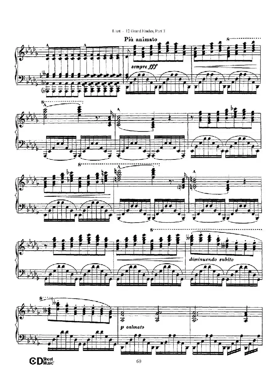 12 Grand Etudes S.137（12首华丽的练习曲·11）