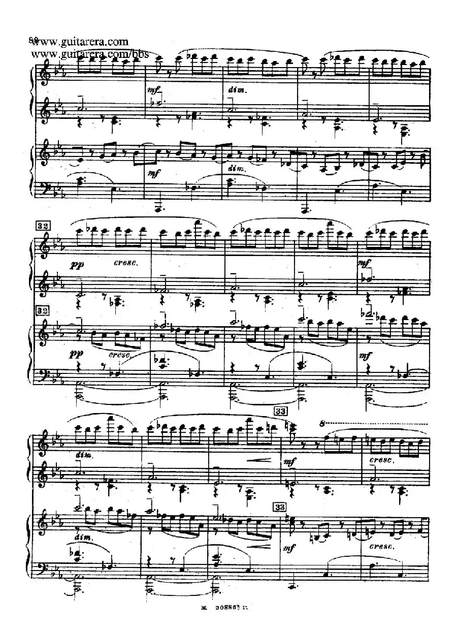 第二双钢琴组曲 Suite for Two Pianos No.2 Op.17（4. 塔兰泰拉舞曲 Tarantella）