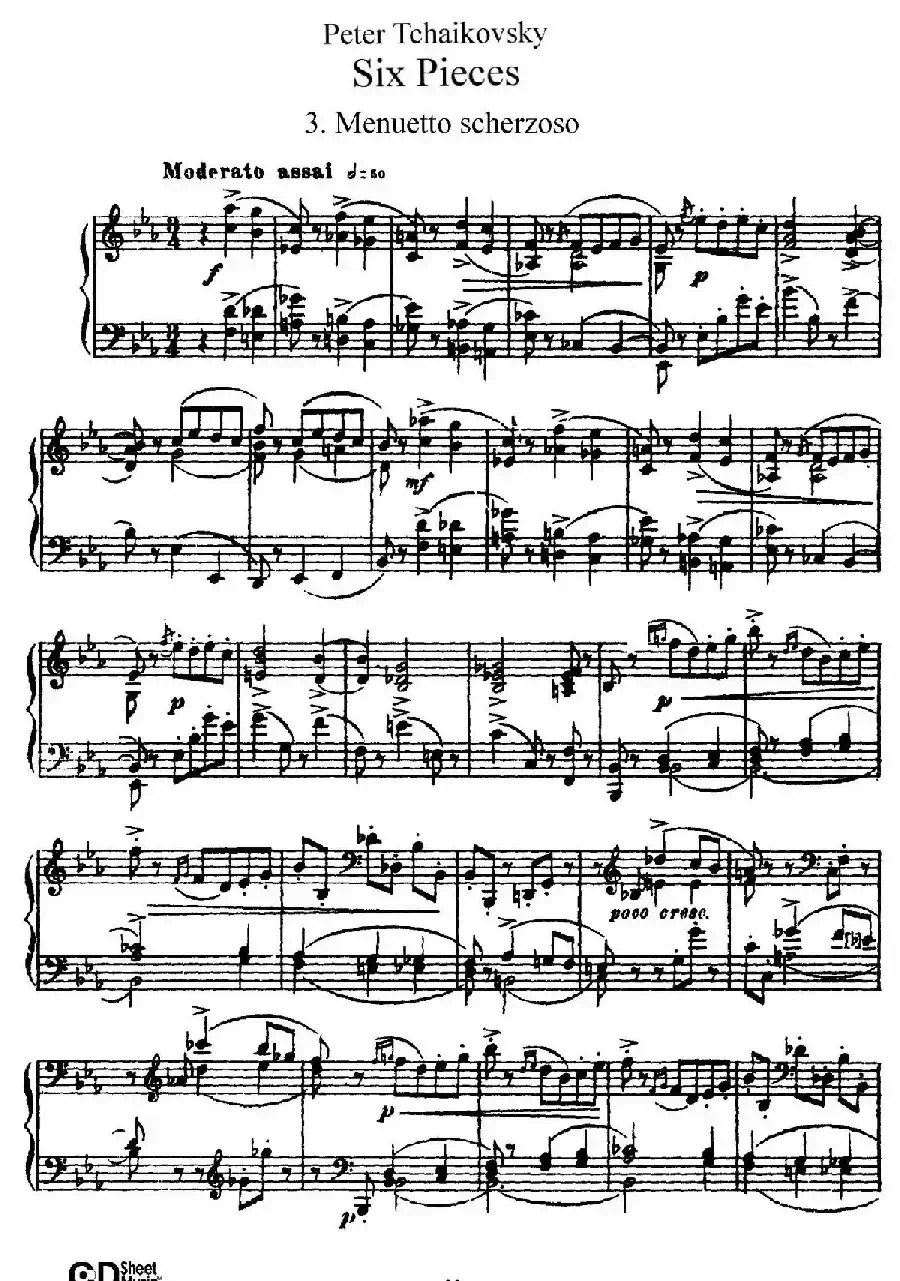 Six Pieces Op.51（6首小品·3）