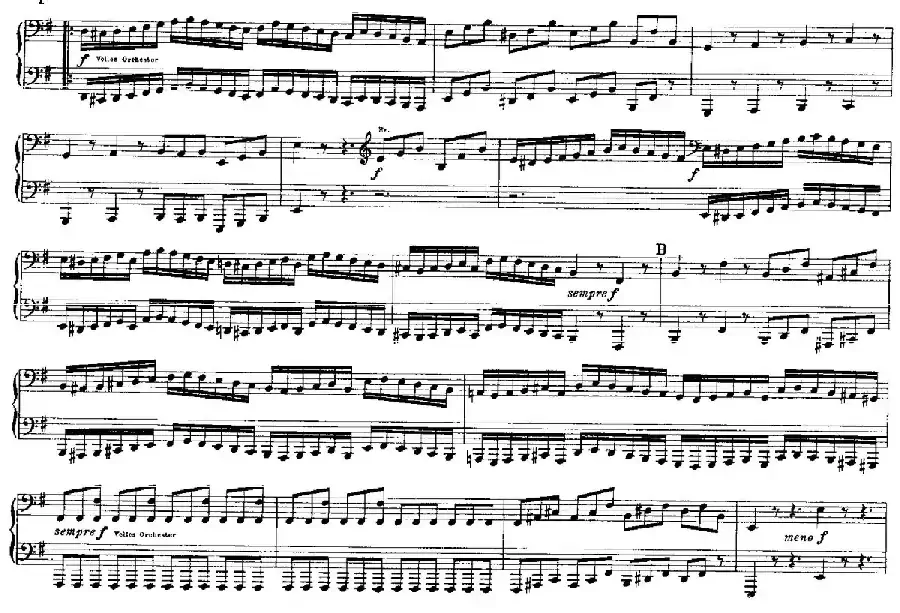 Brandenburg Concerto No.3 in G Major BWV.1048（G大调第三勃兰登堡协奏曲·四手联弹版）