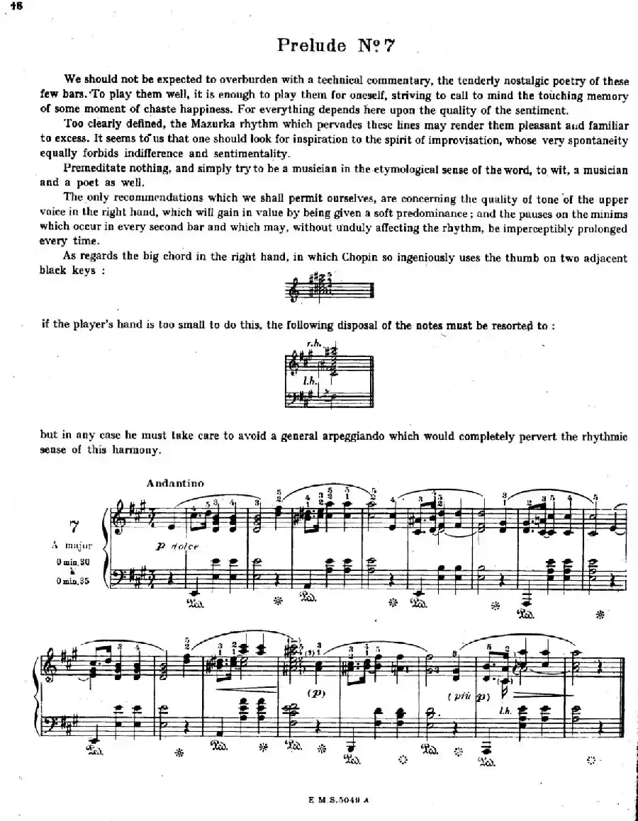 Preludes Op.28（24首前奏曲·7）