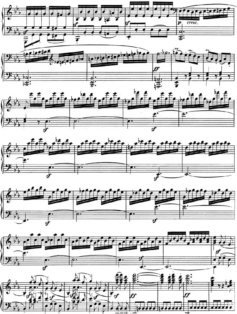 贝多芬钢琴奏鸣曲04 大调奏鸣曲 降E大调 Op.7 E-flat major