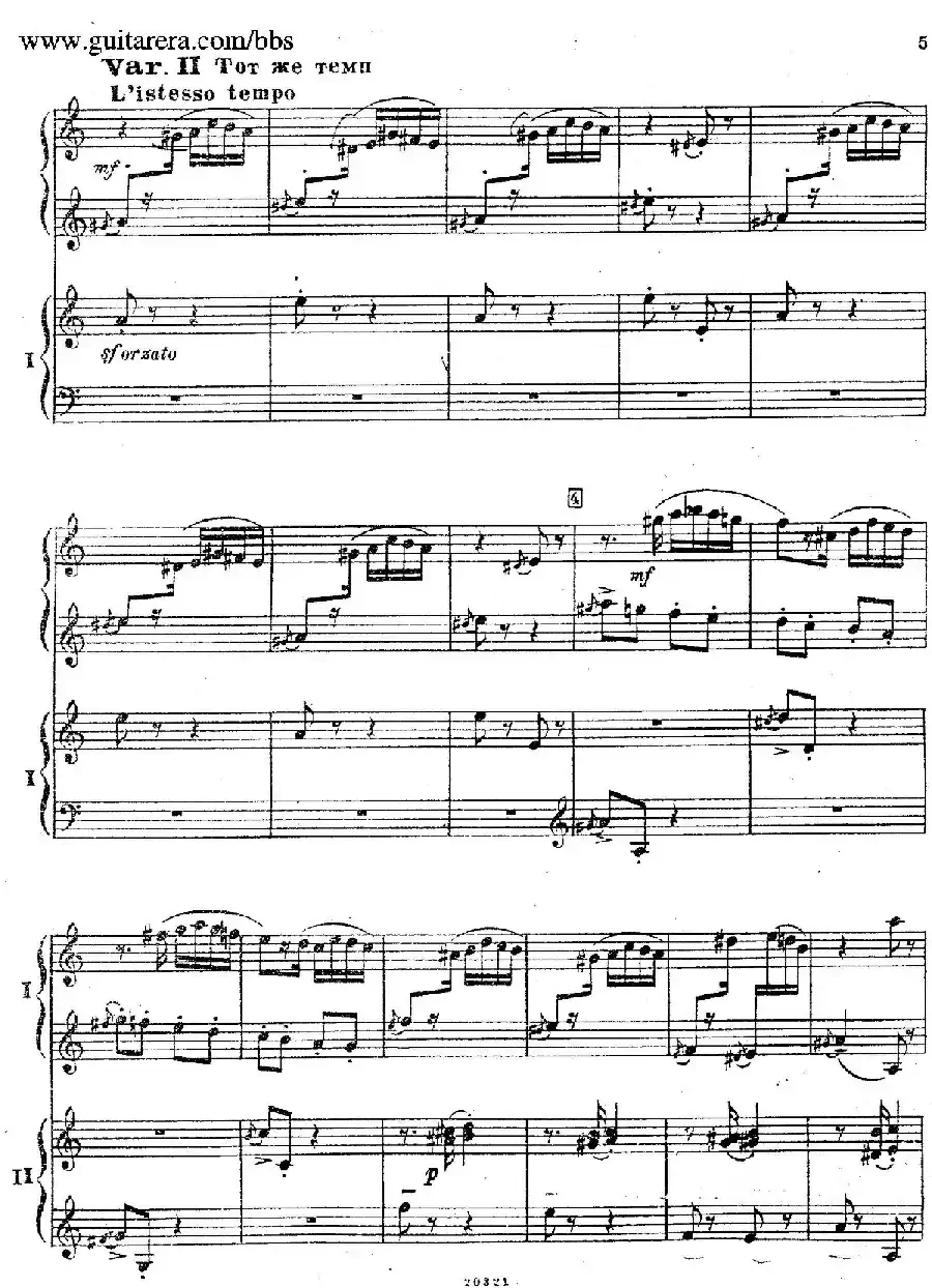 Rhapsody On A Theme Of Paganini Op.43（帕格尼尼主题狂想曲·双钢琴）（P1——20）