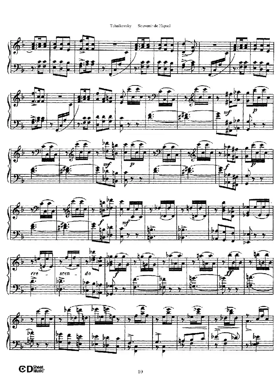 Souvenir de Hapsal Op.2（哈普萨的回忆·2）