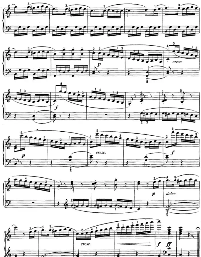 不可不弹的世界钢琴名曲：小奏鸣曲Op.20-1