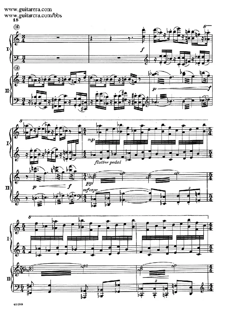 Piano Concerto Op.38（钢琴协奏曲·双钢琴·第一乐章）
