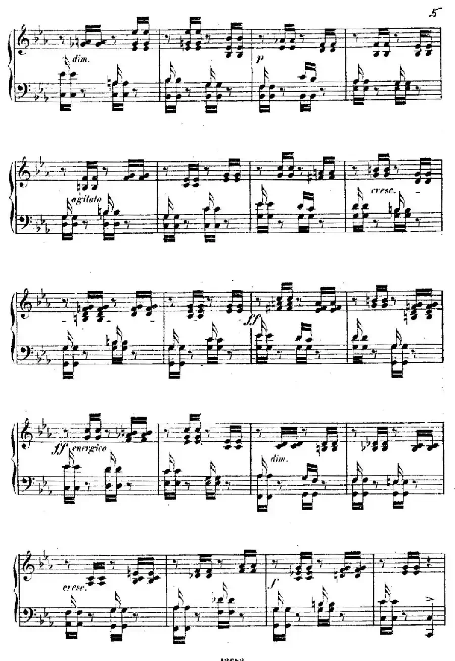Douze Etudes de Salon Op.5（12首沙龙练习曲·1）
