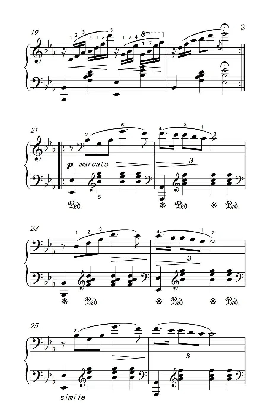 少女的祈祷（老年大学 钢琴教程 3）