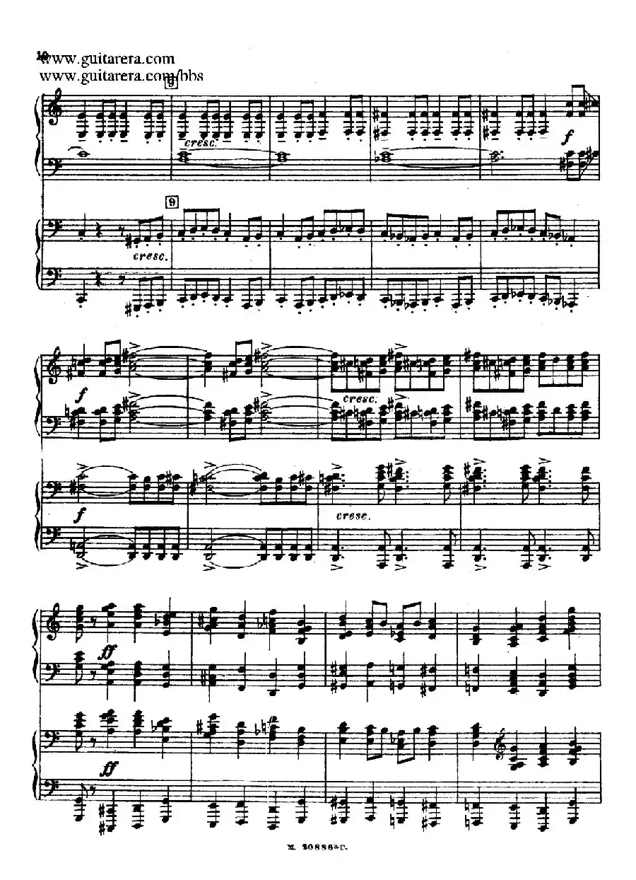第二双钢琴组曲 Suite for Two Pianos No.2 Op.17（1. 引子 Introduction）