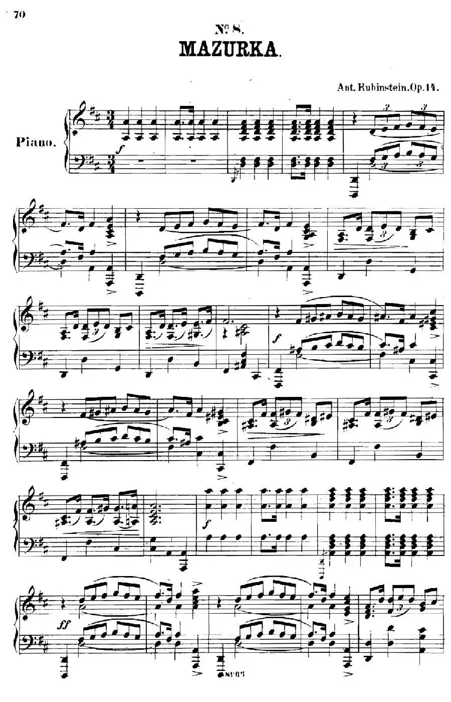 舞会 Le Bal Op.14（No.8）