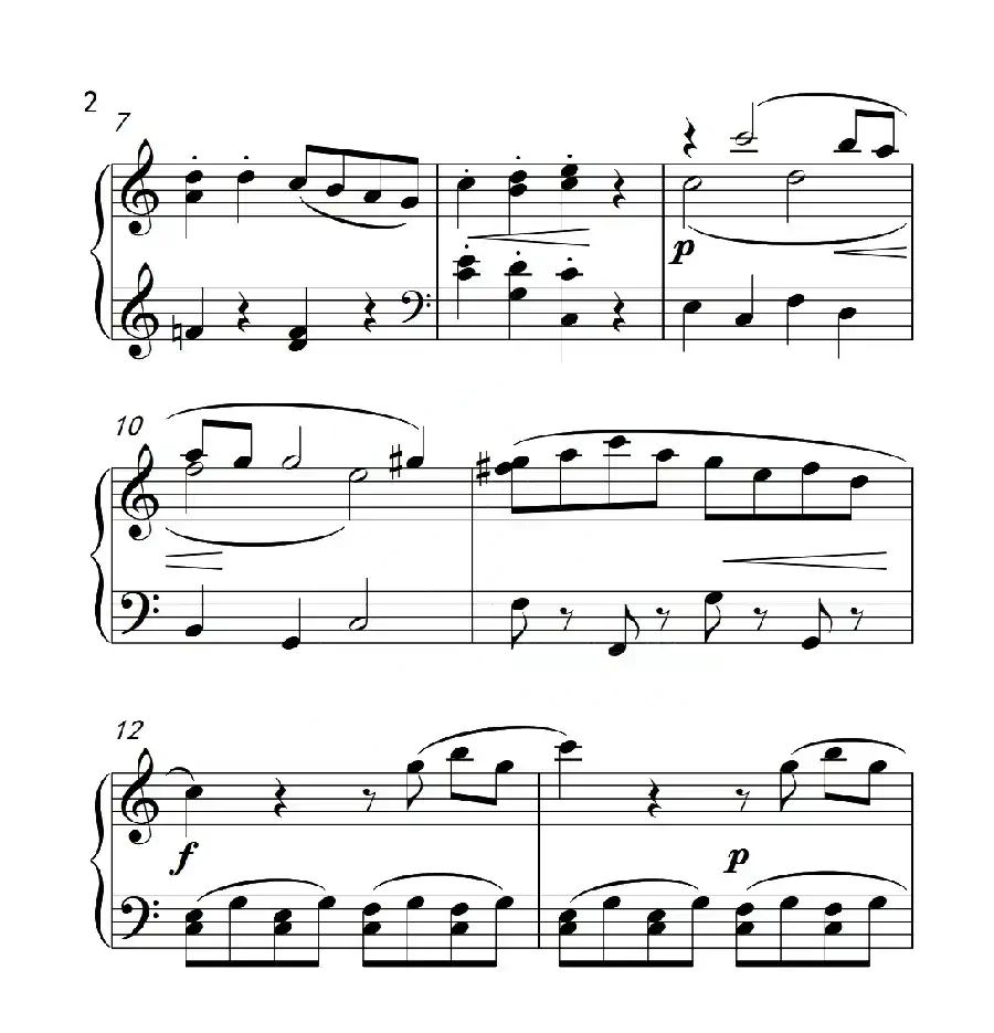 第四级B组 小奏鸣曲(中国音乐学院钢琴考级作品1~6级)