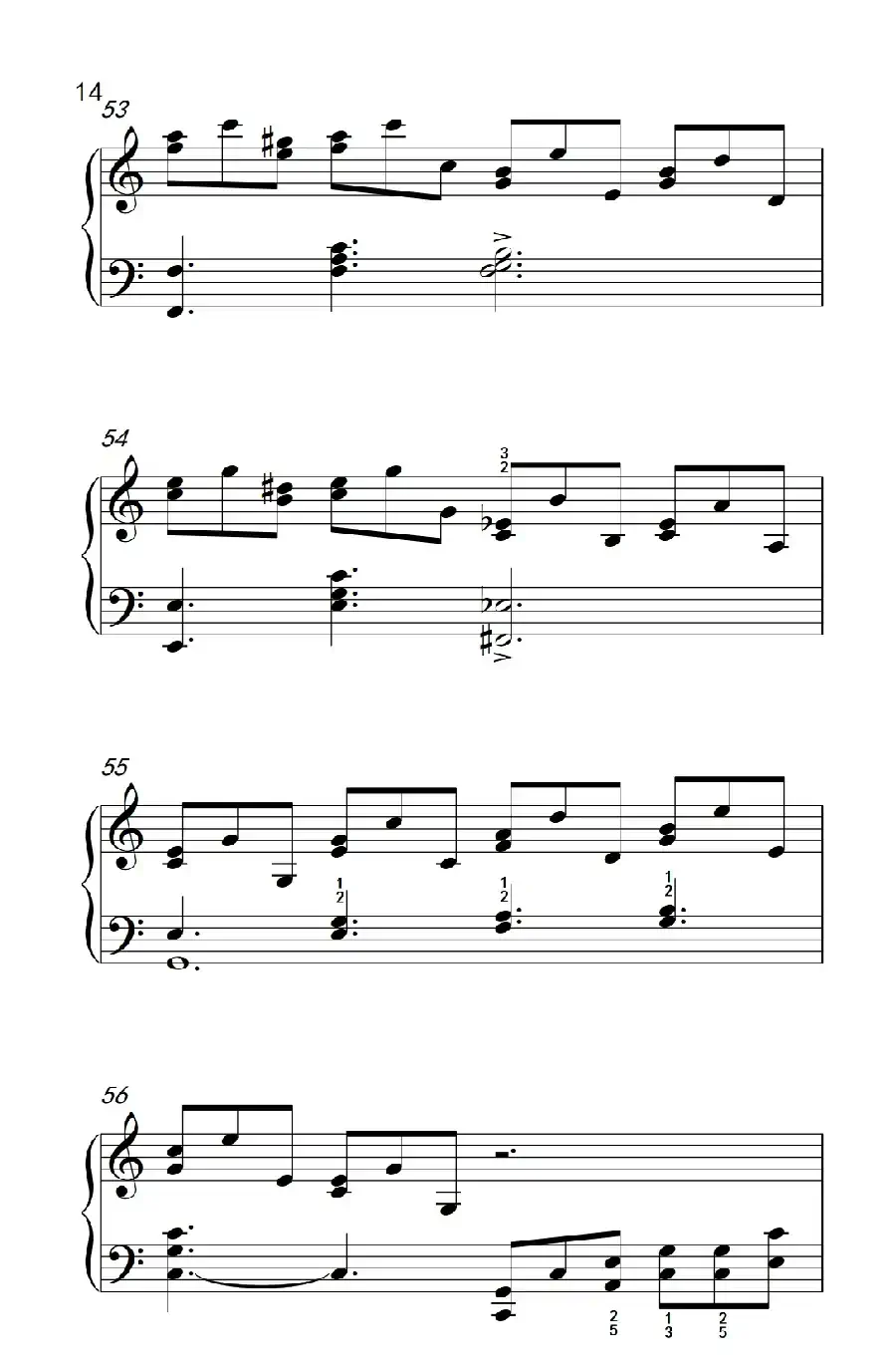 莫什科夫斯基 钢琴练习曲（第八首）