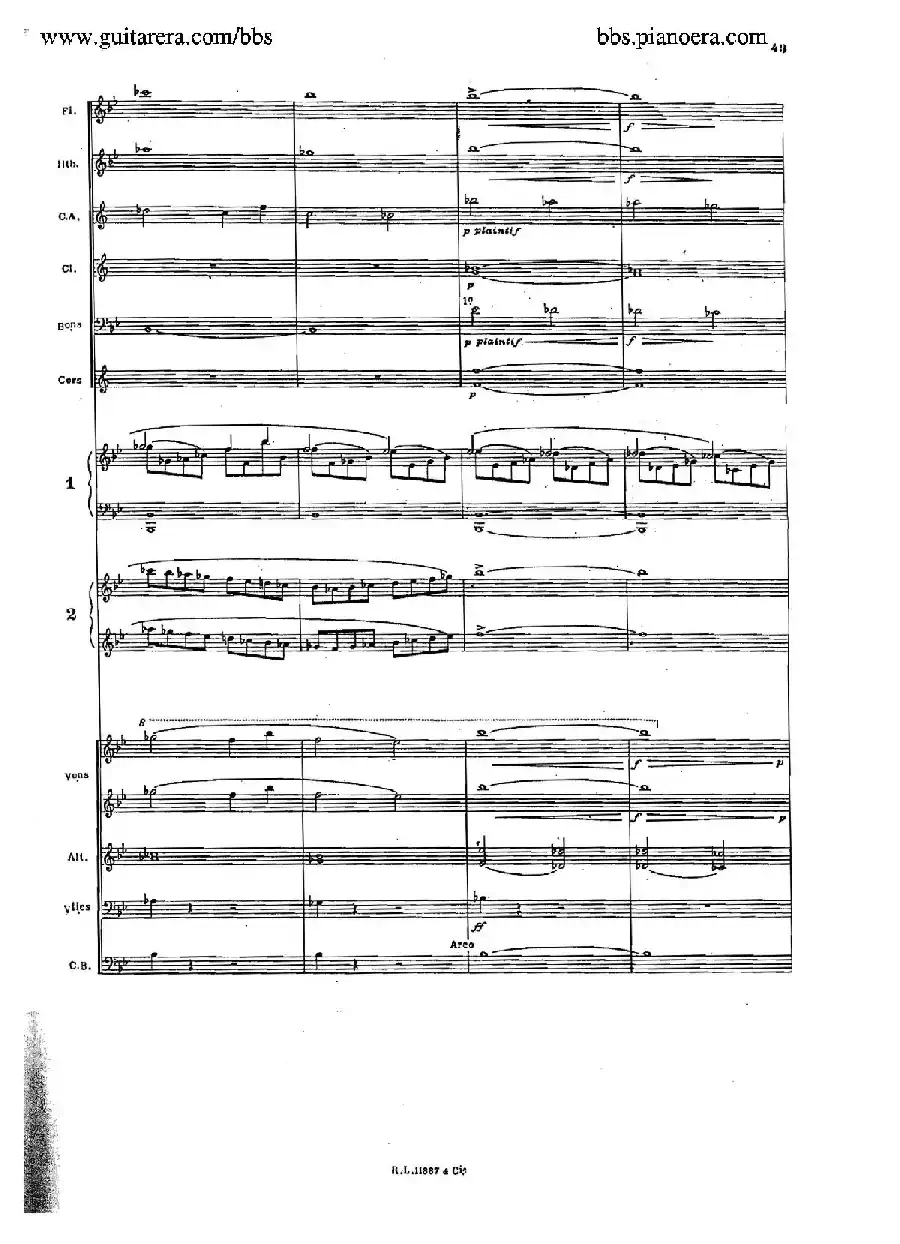 Concerto for 2 Pianos in d Minor（d小调双钢琴协奏曲·总谱）