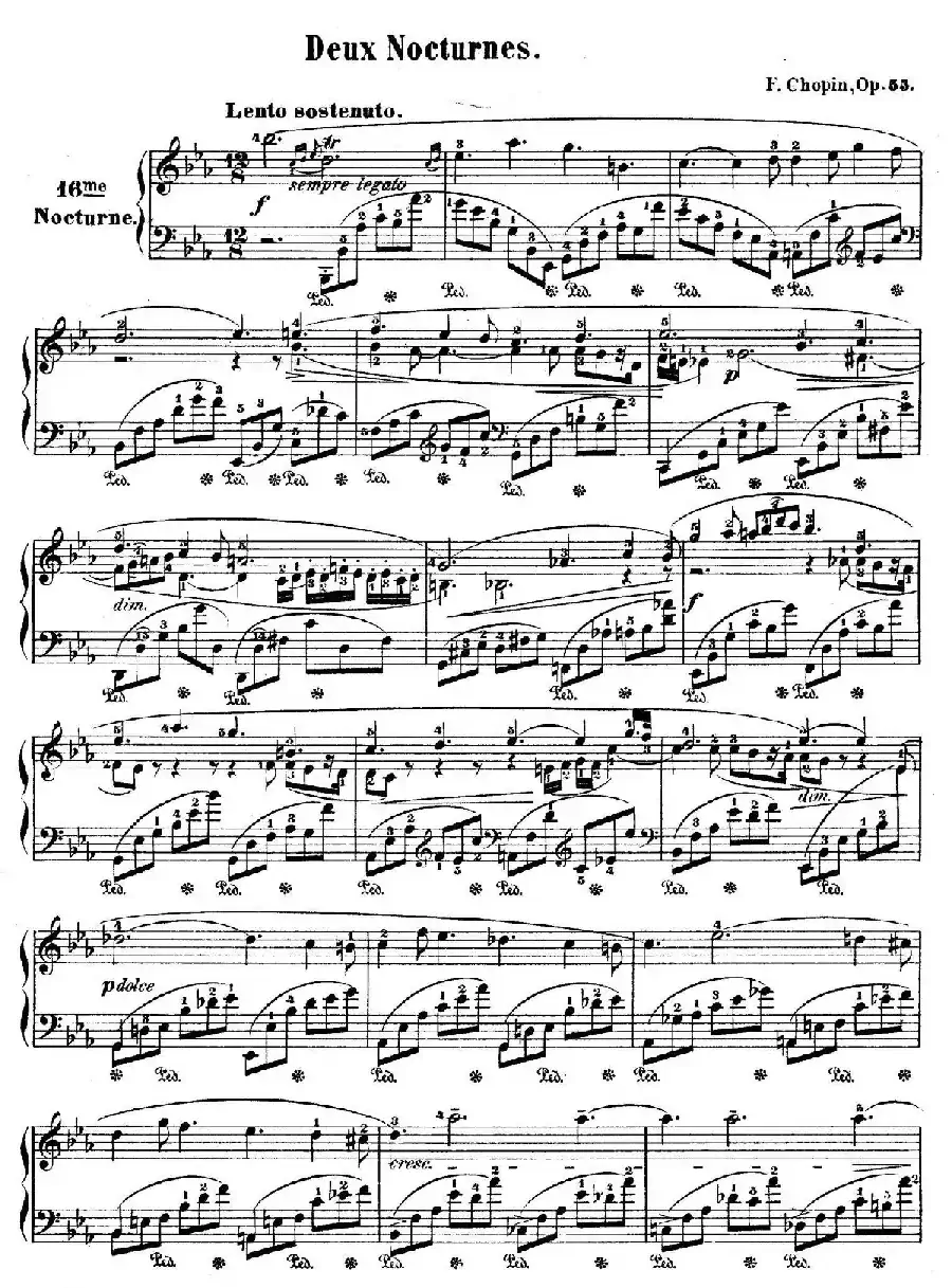 Deux Nocturnes Op.55 （2首夜曲·2）