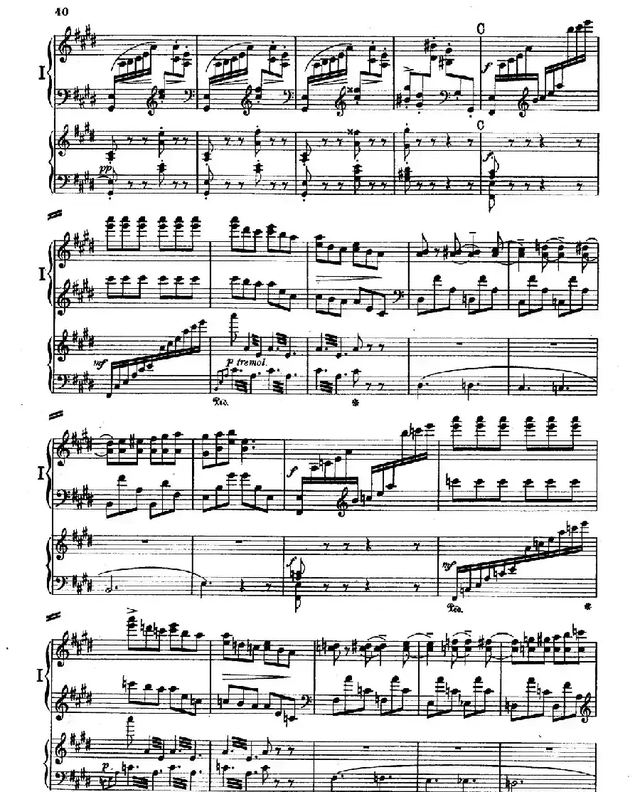 Piano Concerto in E Major Op.59（E大调钢琴协奏曲·双钢琴·第三乐章）