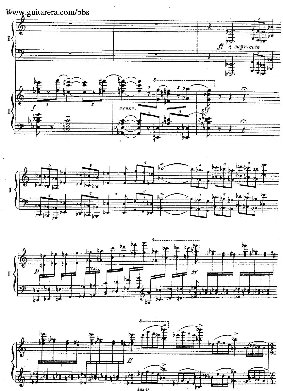 Rhapsody On A Theme Of Paganini Op.43（帕格尼尼主题狂想曲·双钢琴）（P61——87）