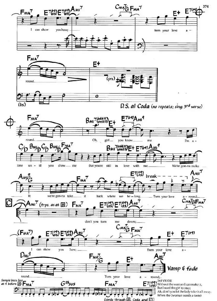 Yurn Your Love Around（爵士钢琴曲）