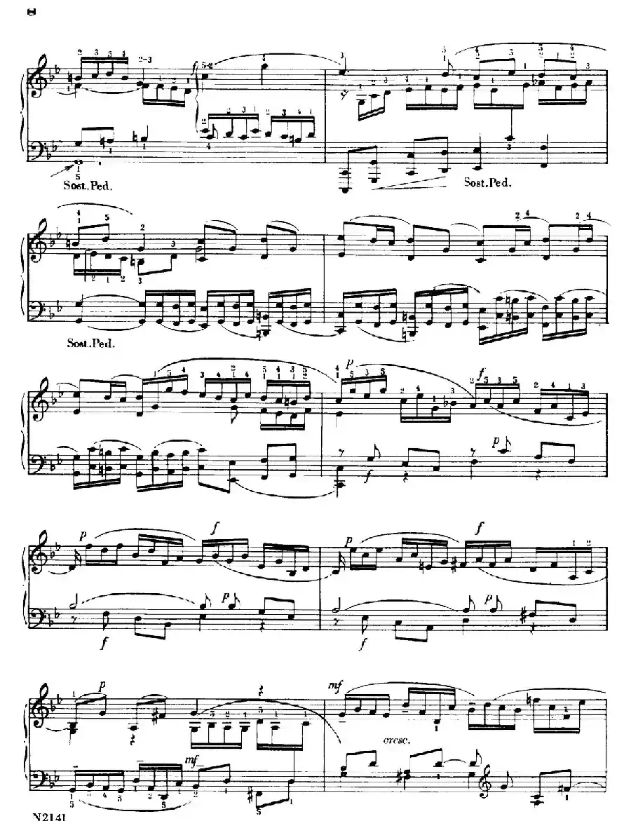 Fugue in g Minor BWV 578（g小调赋格·Briskier改编钢琴独奏版）