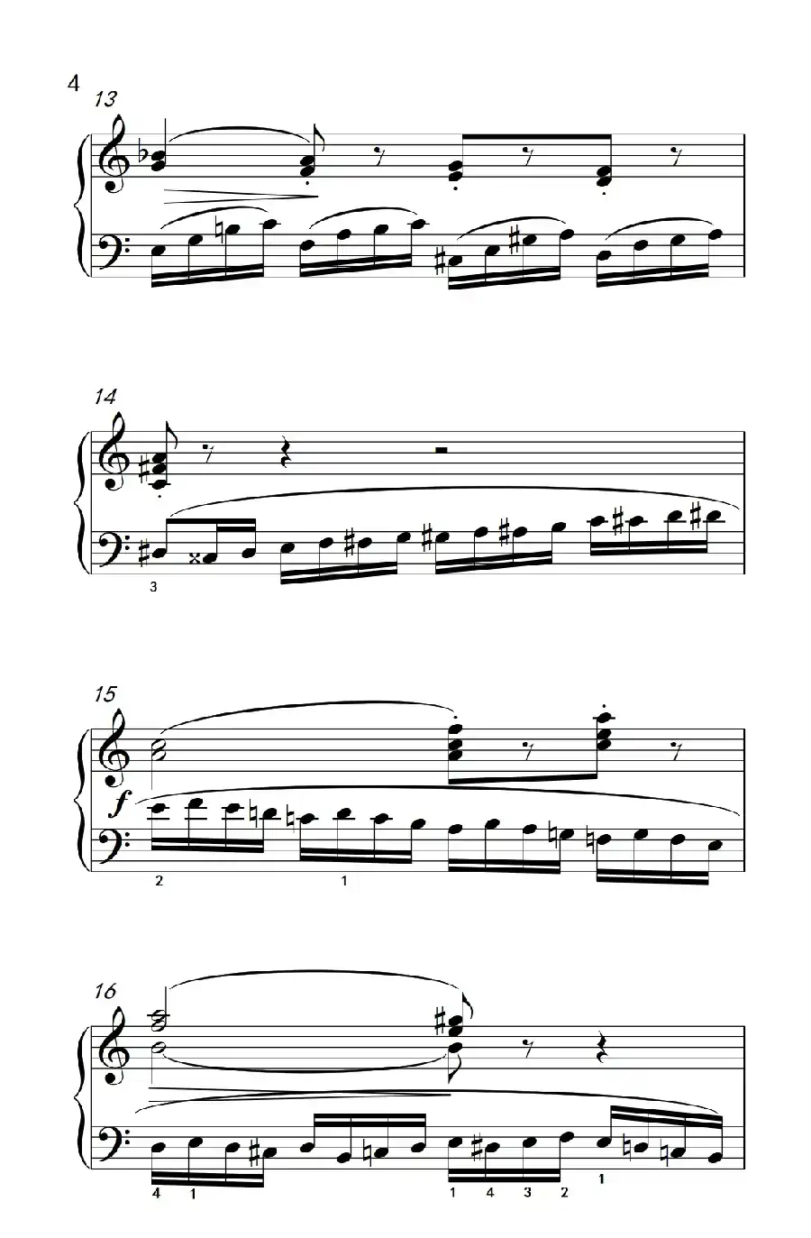 第六级 3. 练习曲（中央音乐学院 钢琴（业余）考级教程 4-6级）