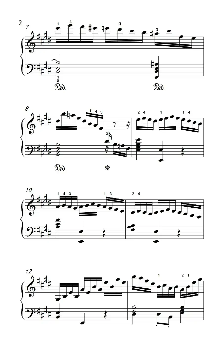 莫什科夫斯基 钢琴练习曲（第一首）