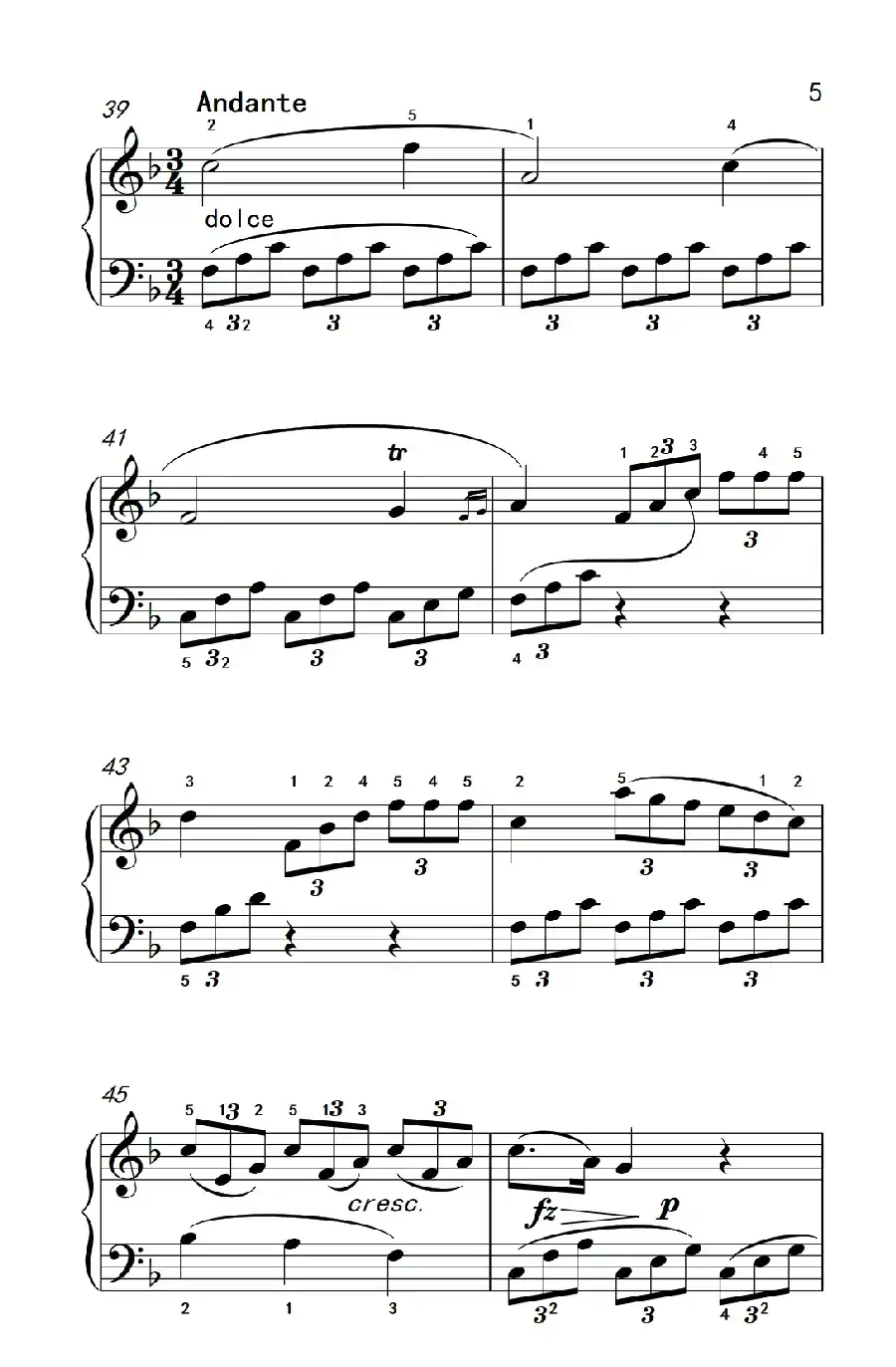 小奏鸣曲(老年大学 钢琴教程 3)