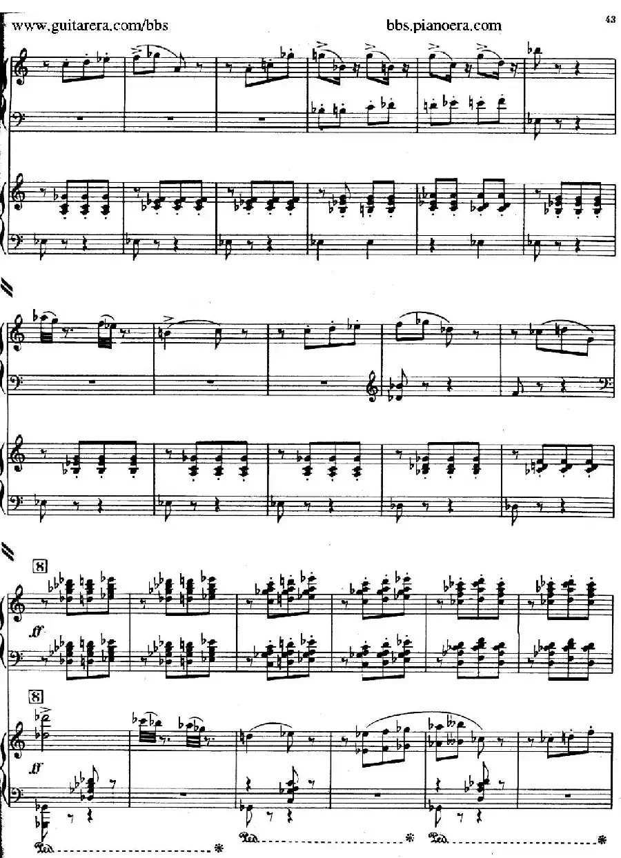 Piano Concerto in c-sharp Minor（升c小调钢琴协奏曲·第三乐章）