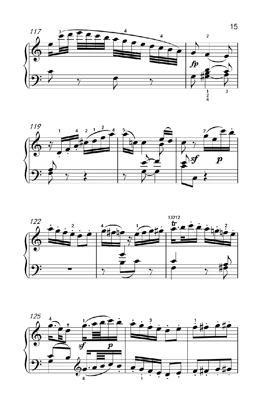 第八级1.C大调奏鸣曲 第一乐章 K.330（中央音乐学院 钢琴（业余）考级教程 7-9级）