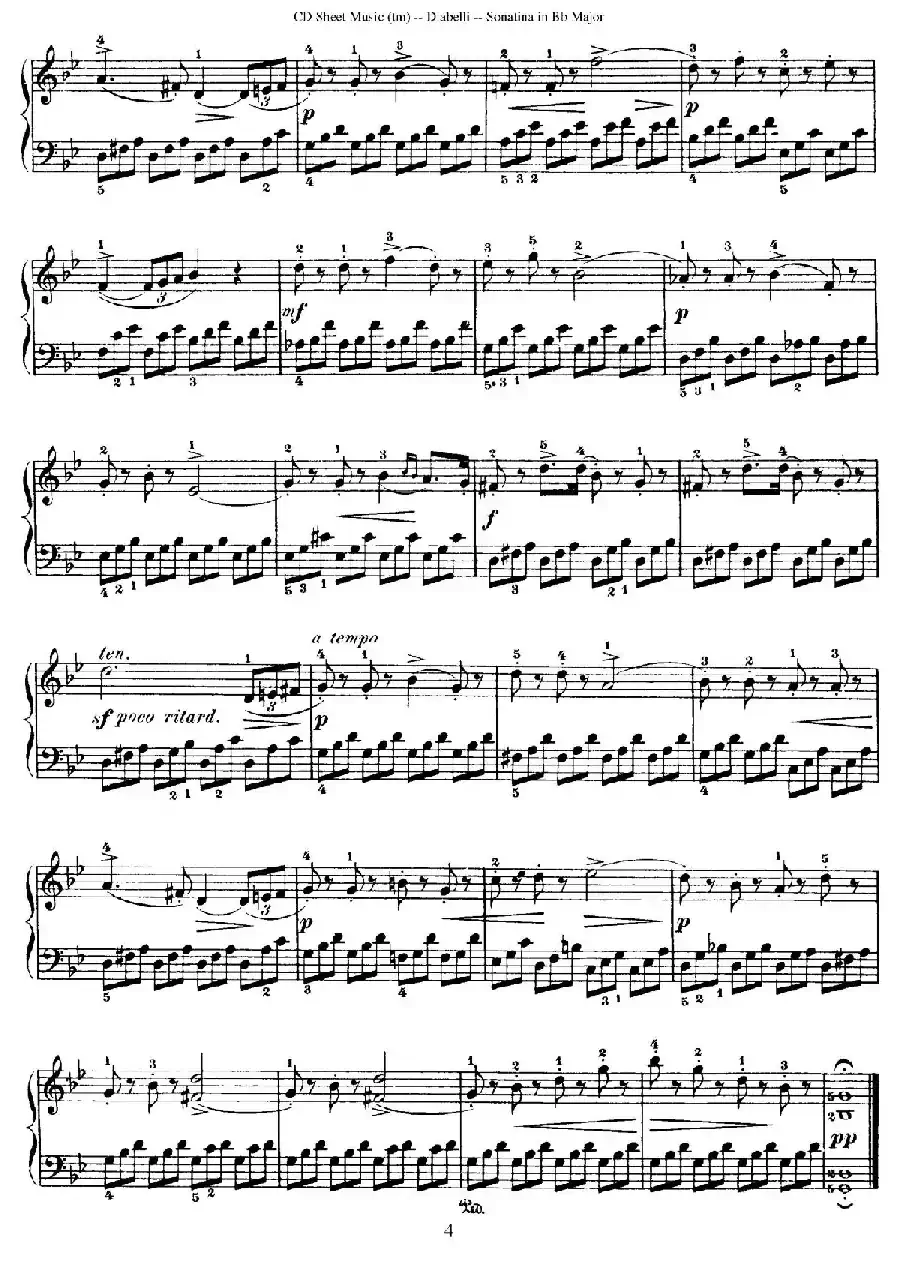 7 Piano Sonatinas Op.168（7首钢琴小奏鸣曲 No.4）