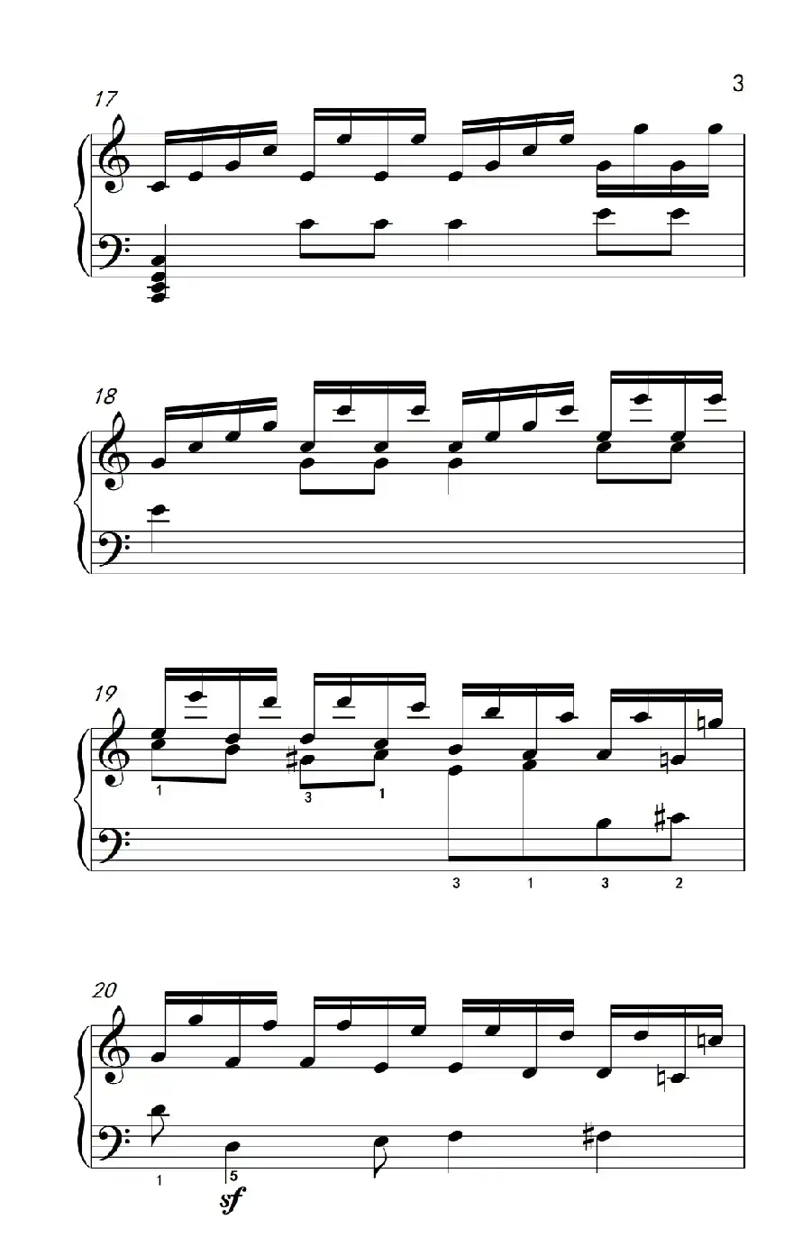 奏鸣曲 Opus 2 Nr.3 第一乐章(贝多芬奏鸣曲集 1)