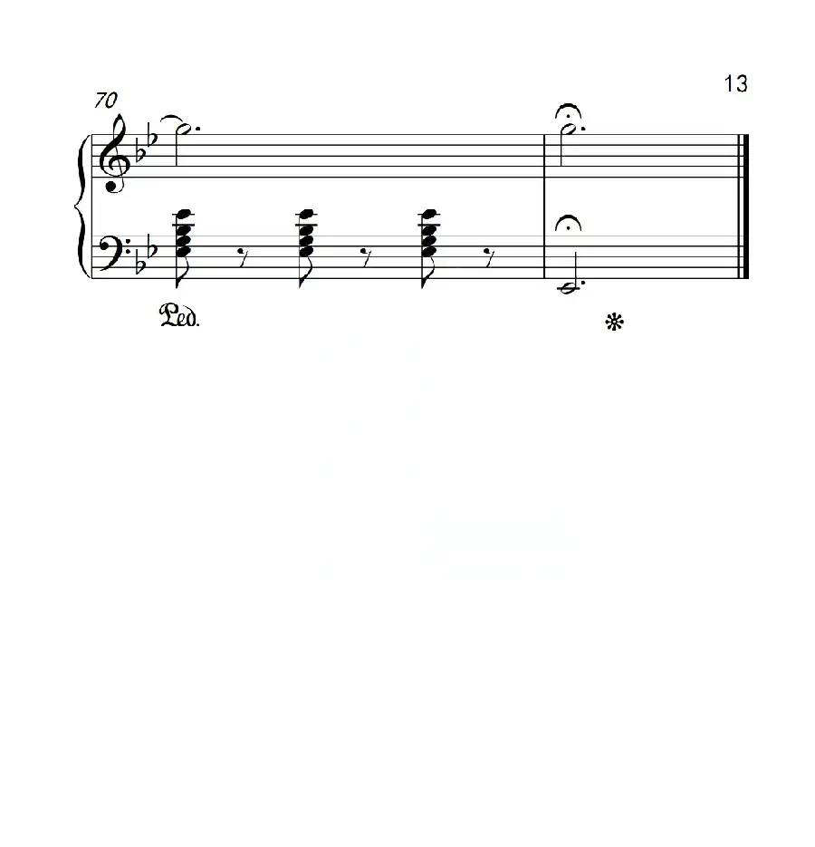 第六级 浮云(中国音乐学院钢琴考级作品1~6级)