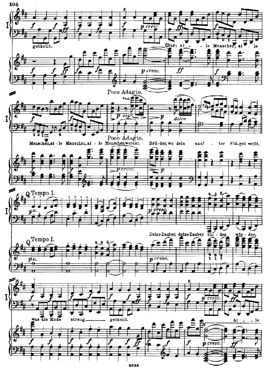 d小调第九交响曲 Op.125（双钢琴P103——109）