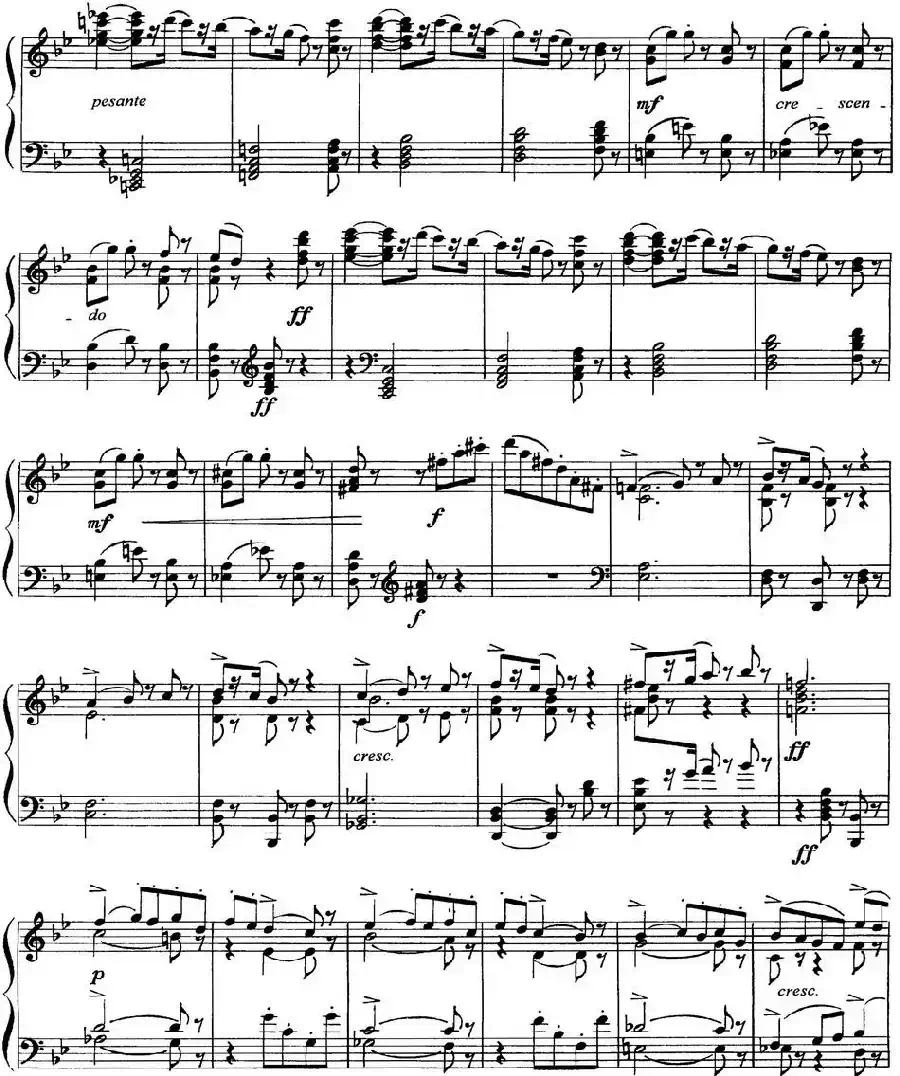 柴可夫斯基18首钢琴小品Op.72（6.Mazurque pour danser）