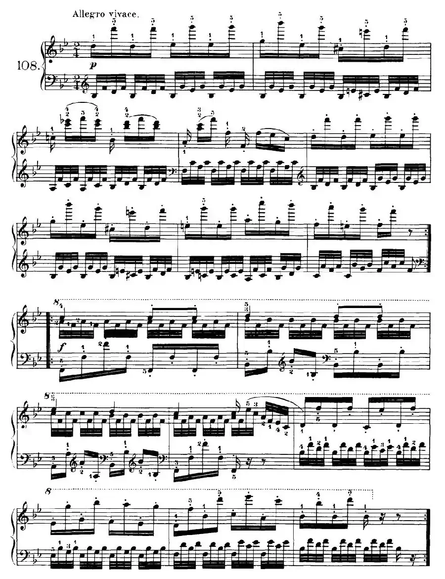 One Hundred and Ten Easy and Progressive Exercises Op.453（车尔尼110首简易练习曲 101——110）