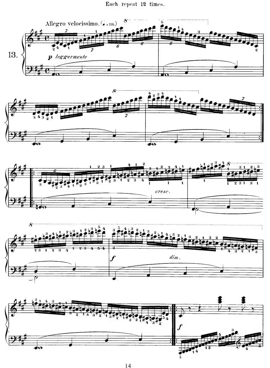 Czerny - 40 Daily Exerci Op.337（11—15）（40首日常训练曲）