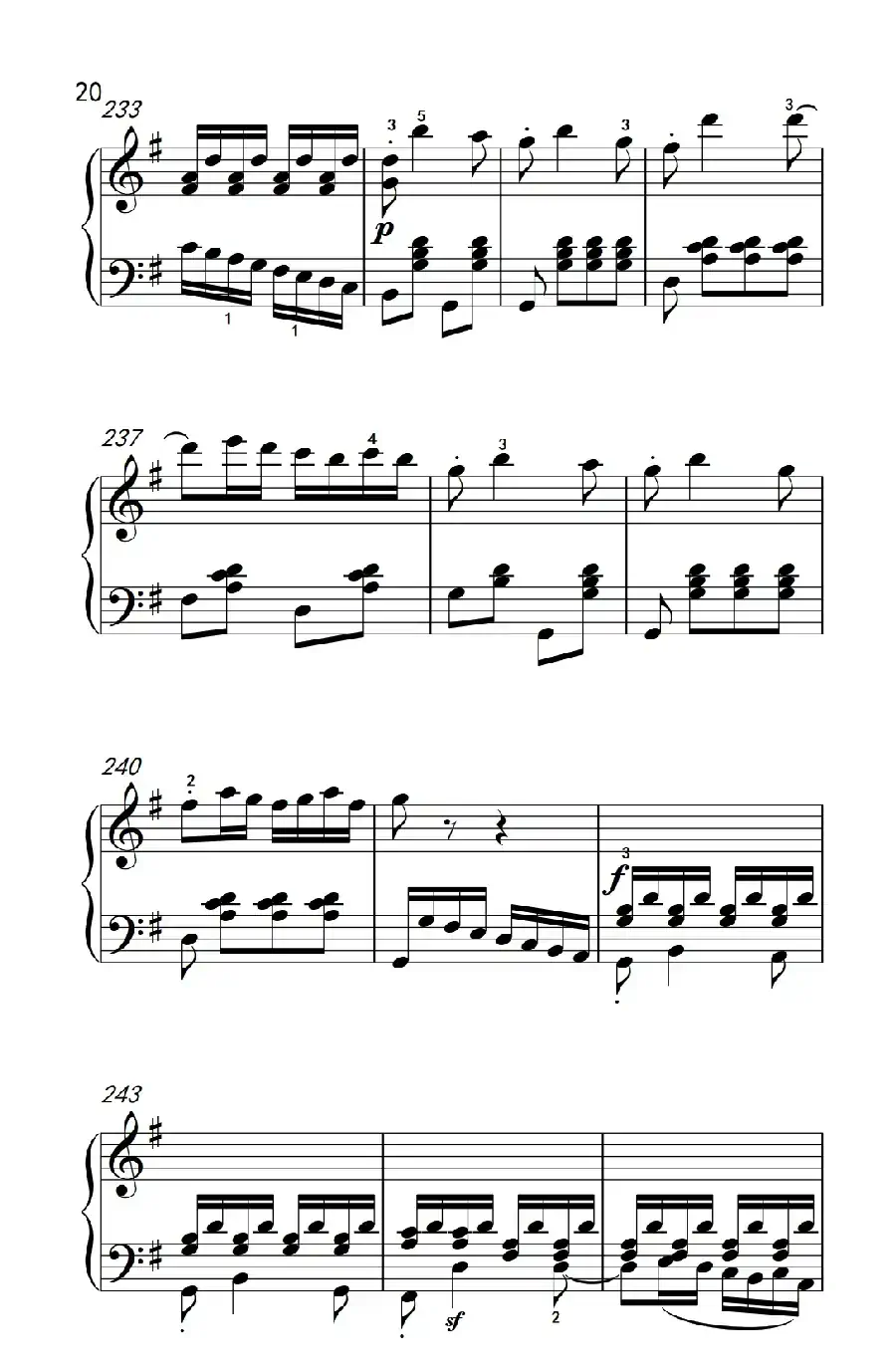 第九级2.G大调奏鸣曲 第一乐章 Op.31 No.1（中央音乐学院 钢琴（业余）考级教程 7-9级）