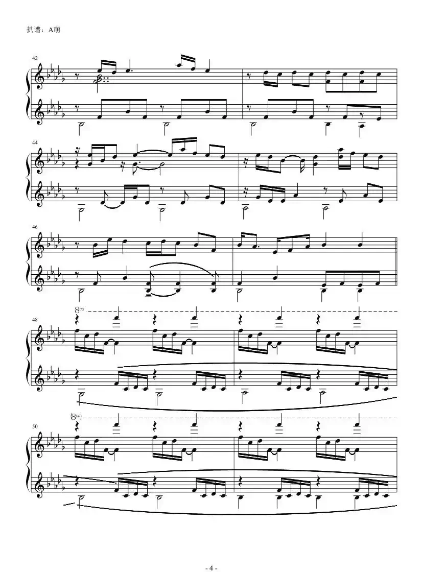 Luv Letter（双轨钢琴版）