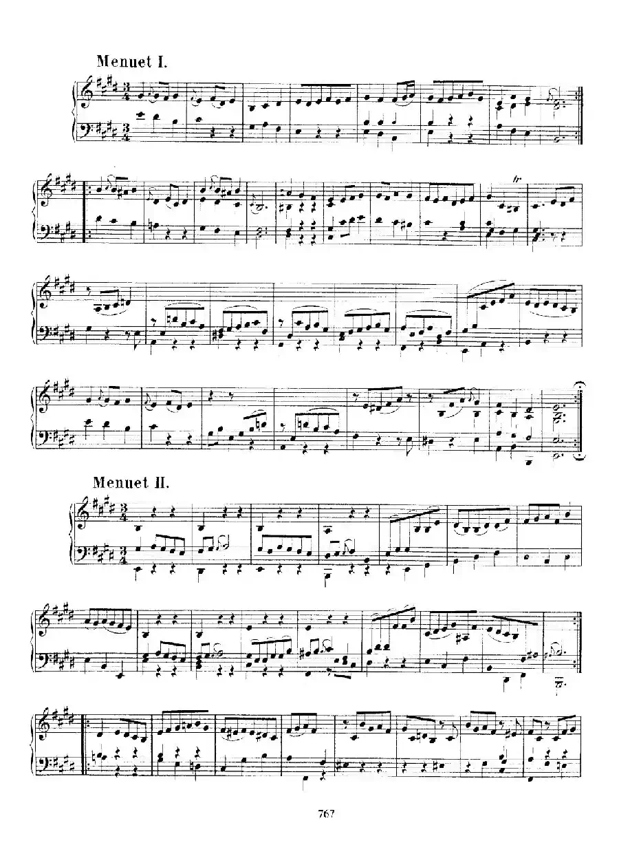 Partita in E Major BWV 1006a（E大调第三无伴奏小提琴组曲·钢琴独奏版）