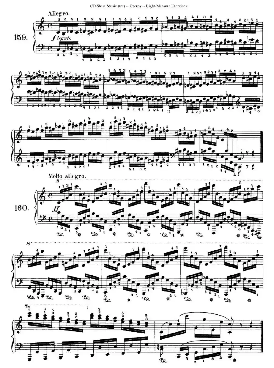 160 Eight- Measure Exercises.Op.821(车尔尼160首钢琴八小节练习曲(142——160))