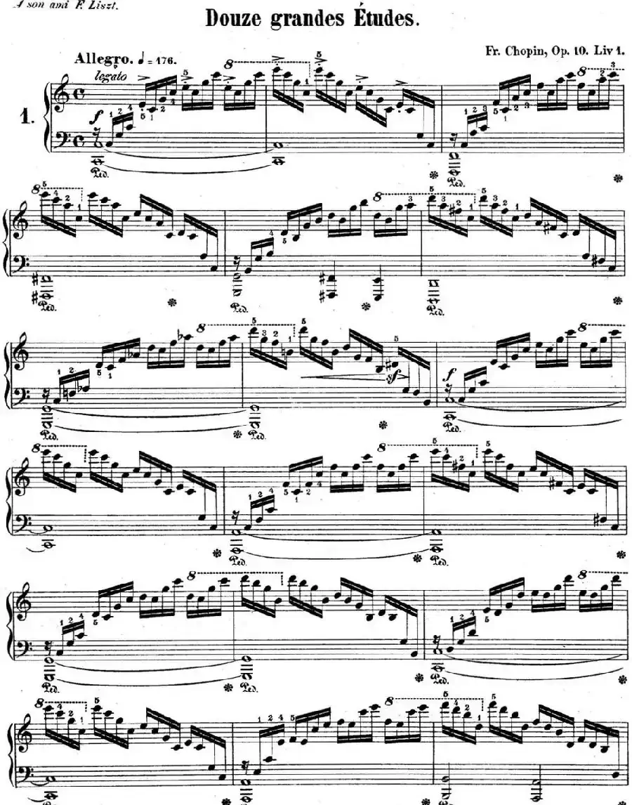 肖邦练习曲1 Op.10 No.1 C大调 C major